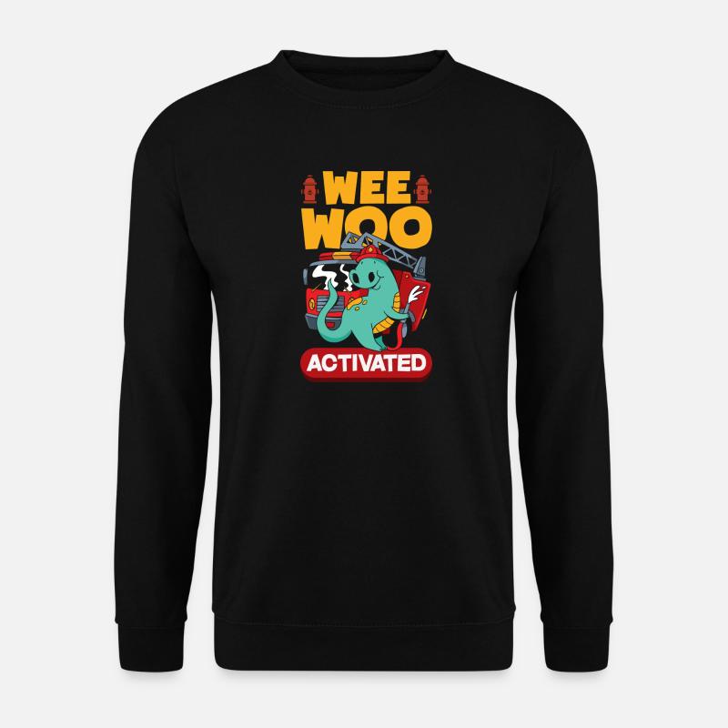 Wee Woo Squad Fire Tiny Firefighter - Unisex Sweatshirt - black