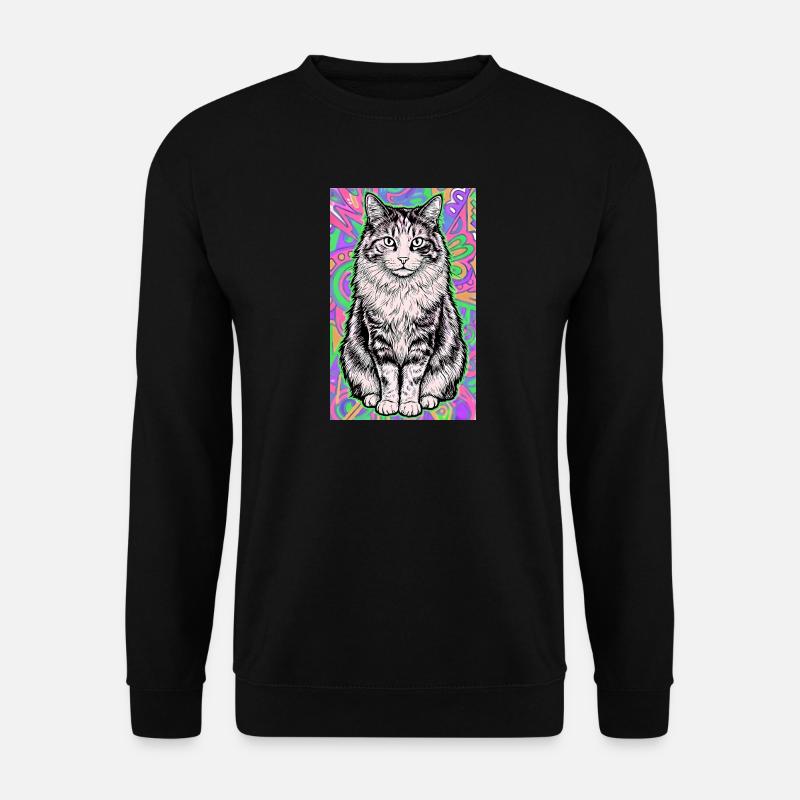 Katze - Unisex Pullover - Schwarz