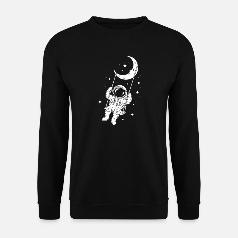 Astronaute Cosmos Spatial Swing - Sweat-shirt Unisexe - noir