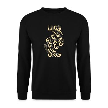 UKG UK Garage Music, Bass music, Grime - Unisex Sweatshirt - black - Front - Alina (178cm) & Michal (187cm)