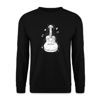Ukulele - Unisex Pullover - Schwarz - Vorne - Alina (178cm) & Michal (187cm)
