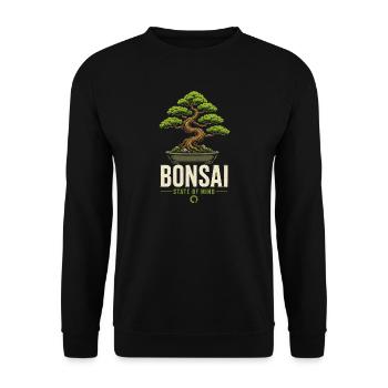 Japanese Bonsai Tree Plant ZenMind Bonsai - Unisex Sweatshirt - black - Front - Alina (178cm) & Michal (187cm)