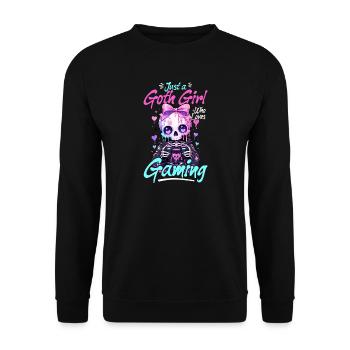 Pastel Goth Soft Goth Gaming Gamer - Sweat-shirt Unisexe - noir - Devant - Alina (178cm) & Michal (187cm)