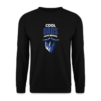 Coole Väter Haben Bärte - Unisex Pullover - Schwarz - Vorne - Alina (178cm) & Michal (187cm)