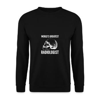 Le plus grand cadeau de médecin radiologue au monde - Sweat-shirt Unisexe - noir - Devant - Alina (178cm) & Michal (187cm)