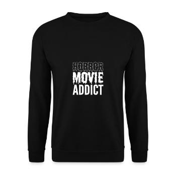 Les cinéphiles accros aux films d’horreur empoisonnent - Sweat-shirt Unisexe - noir - Devant - Alina (178cm) & Michal (187cm)