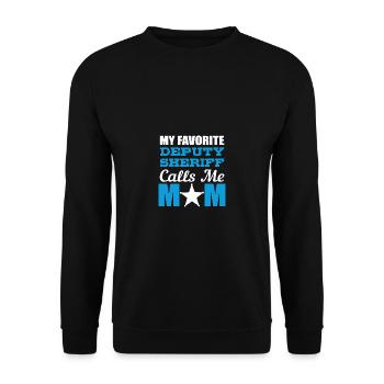 Mon shérif préféré Aimant le poison - Sweat-shirt Unisexe - noir - Devant - Alina (178cm) & Michal (187cm)