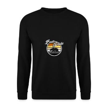Bear Pride LGBT Gay Pride CSD Bär Fetish Community - Unisex Pullover - Schwarz - Vorne - Alina (178cm) & Michal (187cm)