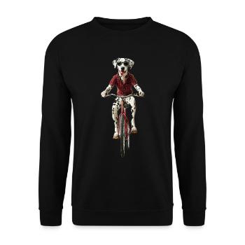 Dalmatiner - Unisex Pullover - Schwarz - Vorne - Alina (178cm) & Michal (187cm)