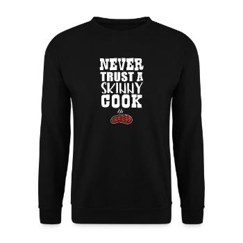 Cadeau drôle de Noël de cuisine gastronomique - Sweat-shirt Unisexe - noir - Devant - Alina (178cm) & Michal (187cm)