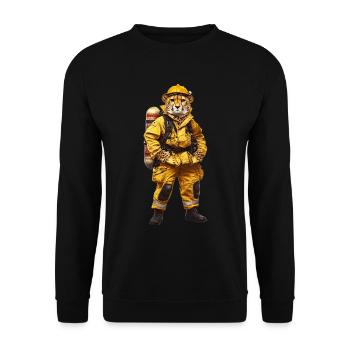 Gepard - Unisex Pullover - Schwarz - Vorne - Alina (178cm) & Michal (187cm)