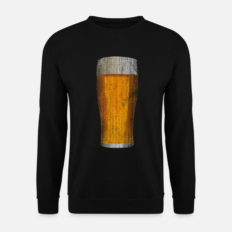 Bierglas frisches Bier - Unisex Pullover - Schwarz