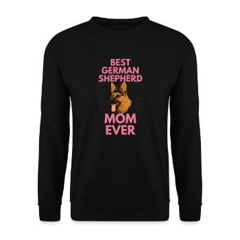 Dog Mama Mother's Day Gift German Shepherd - Unisex Sweatshirt - black - Front - Alina (178cm) & Michal (187cm)