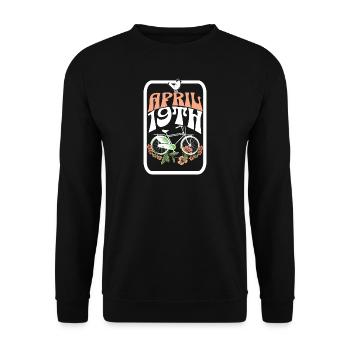 Fahrradtag - Unisex Pullover - Schwarz - Vorne - Alina (178cm) & Michal (187cm)