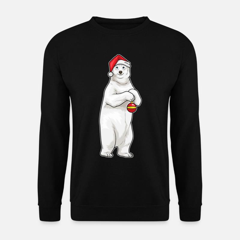 Boule de Noël Ours Polaire - Sweat-shirt Unisexe - noir