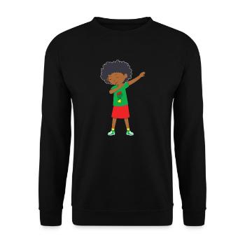 Dabbing Black King Juneteenth 1865 Brown Skin Boys - Sweat-shirt Unisexe - noir - Devant - Alina (178cm) & Michal (187cm)