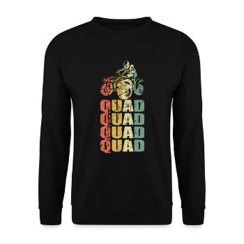 Quad quad driver motorsport - Unisex Sweatshirt - black - Front - Alina (178cm) & Michal (187cm)