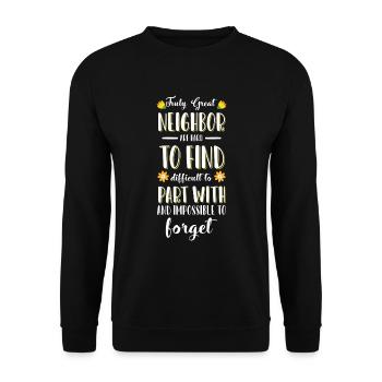 Neighbor Friendship Celebration - Unisex Sweatshirt - black - Front - Alina (178cm) & Michal (187cm)