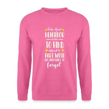 Nachbar Freundschaft Feier - Unisex Pullover - Pink - Vorne