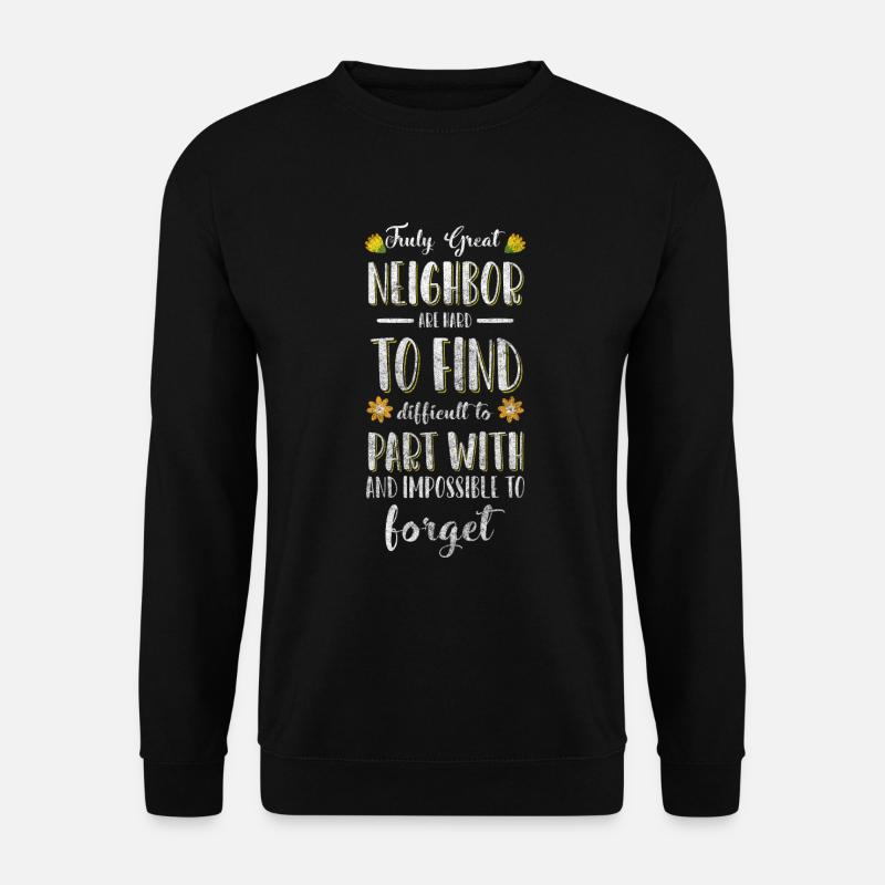 Nachbarn Freundschaft - Unisex Pullover - Schwarz