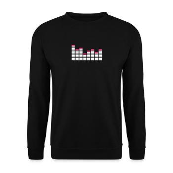 Equalizer / equaliser - Unisex Sweatshirt - black - Front - Alina (178cm) & Michal (187cm)