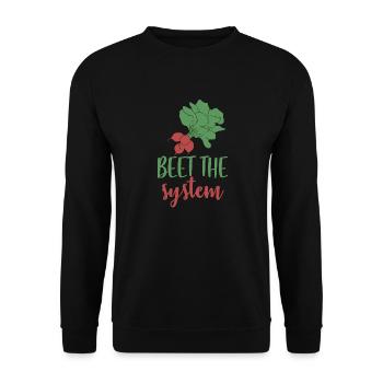 Beet the system - Unisex Sweatshirt - black - Front - Alina (178cm) & Michal (187cm)