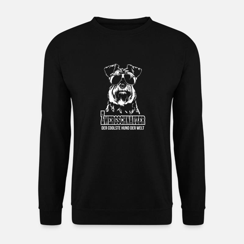 ZWERGSCHNAUZER coolster Hund Wilsigns Hundespruch - Unisex Pullover - Schwarz