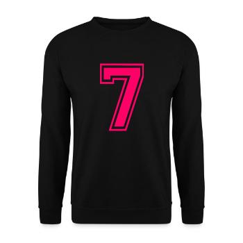 7 - Unisex Sweatshirt - black - Front - Alina (178cm) & Michal (187cm)