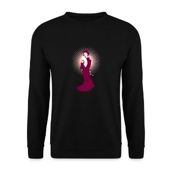 Geisha - Unisex Sweatshirt - black - Front - Alina (178cm) & Michal (187cm)