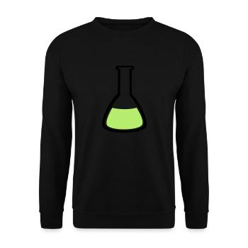 Labor Reagenzglas - Unisex Pullover - Schwarz - Vorne - Alina (178cm) & Michal (187cm)