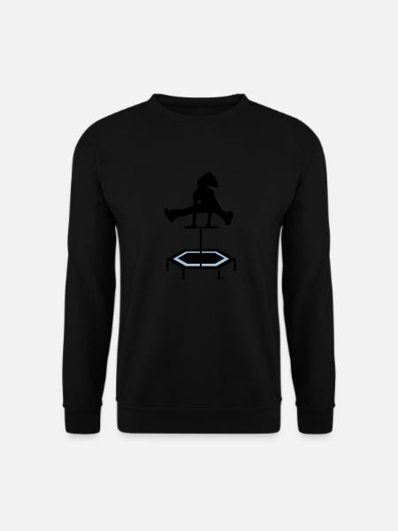jumping trampolin girl jumpen jump Geschenk - Unisex Pullover - Schwarz