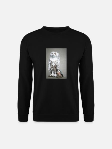 Eule - Unisex Pullover - Schwarz