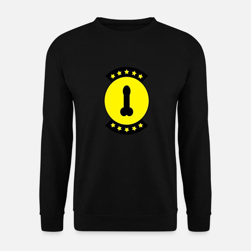 Penis badge 2 c. - Unisex Sweatshirt - black