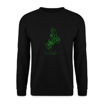 BMX - Unisex Sweatshirt - black - Front - Alina (178cm) & Michal (187cm)