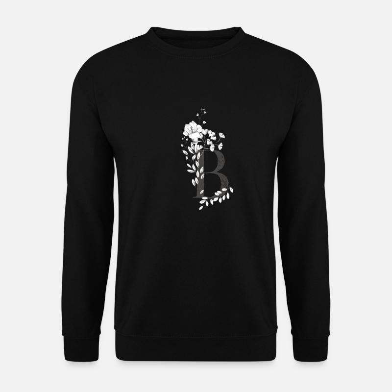 Buchstabe B - Unisex Pullover - Schwarz