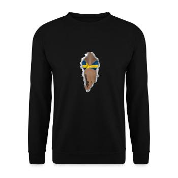 sexy flag Sweden - Unisex Pullover - Schwarz - Vorne - Alina (178cm) & Michal (187cm)