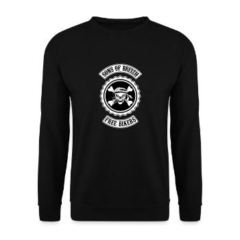 breizh bikers 03 - Sweat-shirt Unisexe - noir - Devant - Alina (178cm) & Michal (187cm)