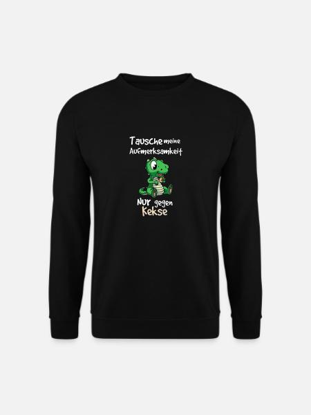 Small Crocodile Saying Design - Unisex Sweatshirt - black