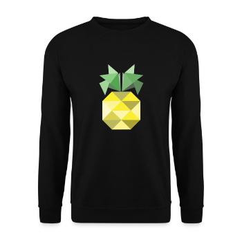 That's a pineapple! - Unisex Sweatshirt - black - Front - Alina (178cm) & Michal (187cm)