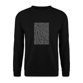 Enregistrement - Sweat-shirt Unisexe - noir - Devant - Alina (178cm) & Michal (187cm)