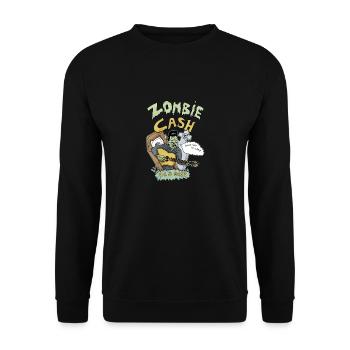 Zombie Cash - Unisex Pullover - Schwarz - Vorne - Alina (178cm) & Michal (187cm)