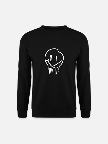 Augen Comic Gesichtsausdruck Lachen Funny Kinder - Unisex Pullover - Schwarz