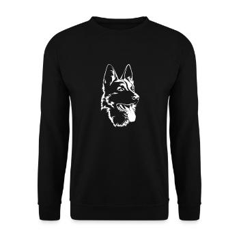 German Shepherd Limited Edition - Sweat-shirt Unisexe - noir - Devant - Alina (178cm) & Michal (187cm)