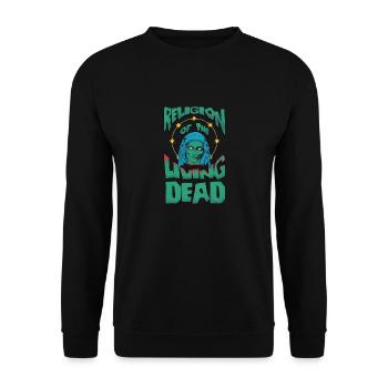 Religion der lebenden Toten - Unisex Pullover - Schwarz - Vorne - Alina (178cm) & Michal (187cm)