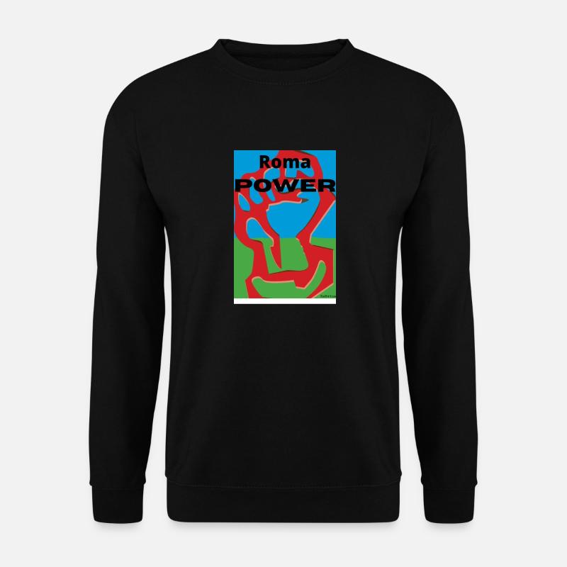 Roma Power RomaLivesMatter - Unisex Pullover - Schwarz