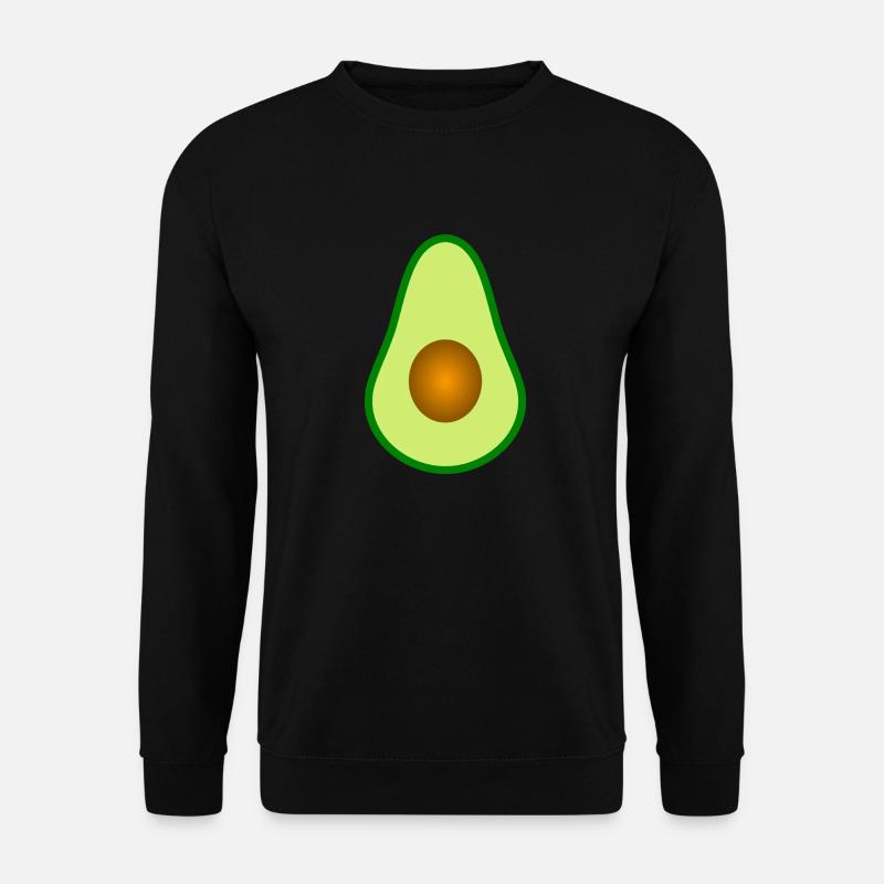 Avocado mit Kern Design zum personalisieren - Unisex Pullover - Schwarz