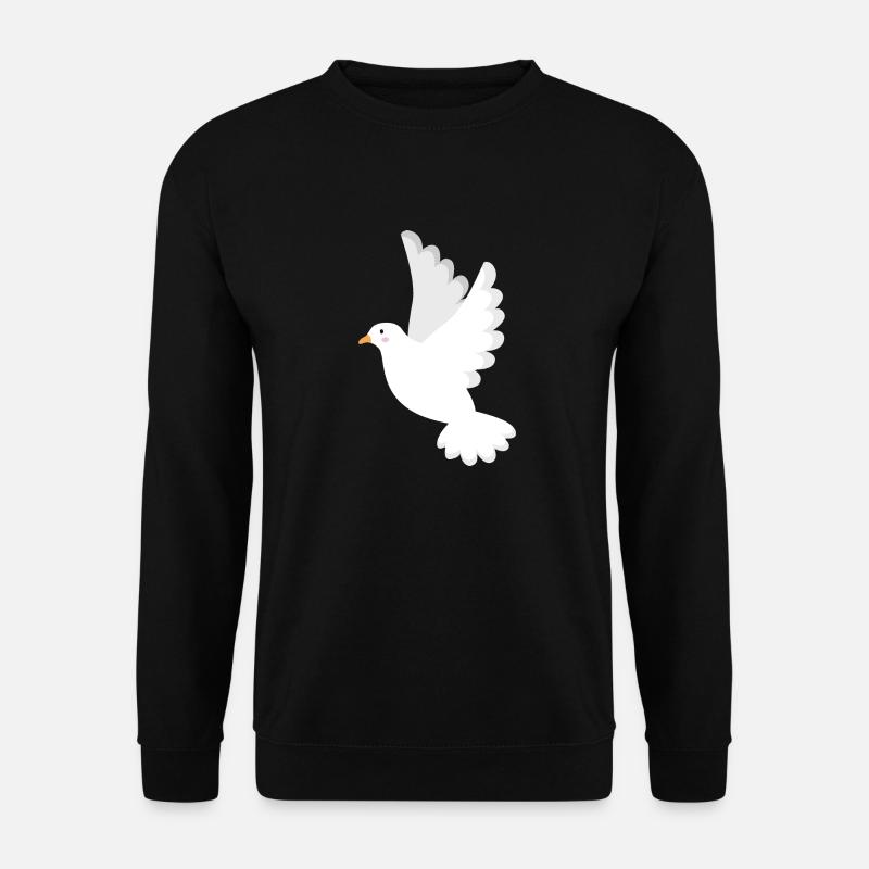 Weiße Taube - Unisex Pullover - Schwarz