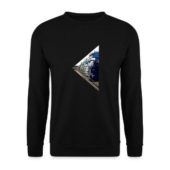 LKW - Unisex Pullover - Schwarz - Vorne - Alina (178cm) & Michal (187cm)