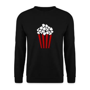 Popcorn Cube / Couleur personnalisable / 2c - Sweat-shirt Unisexe - noir - Devant - Alina (178cm) & Michal (187cm)
