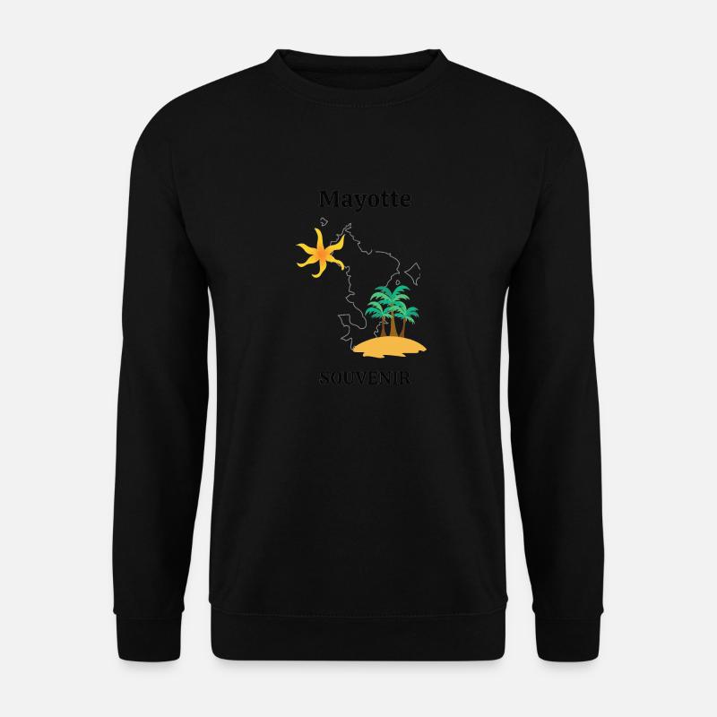 Mayotte Souvenir 3 - Unisex Pullover - Schwarz
